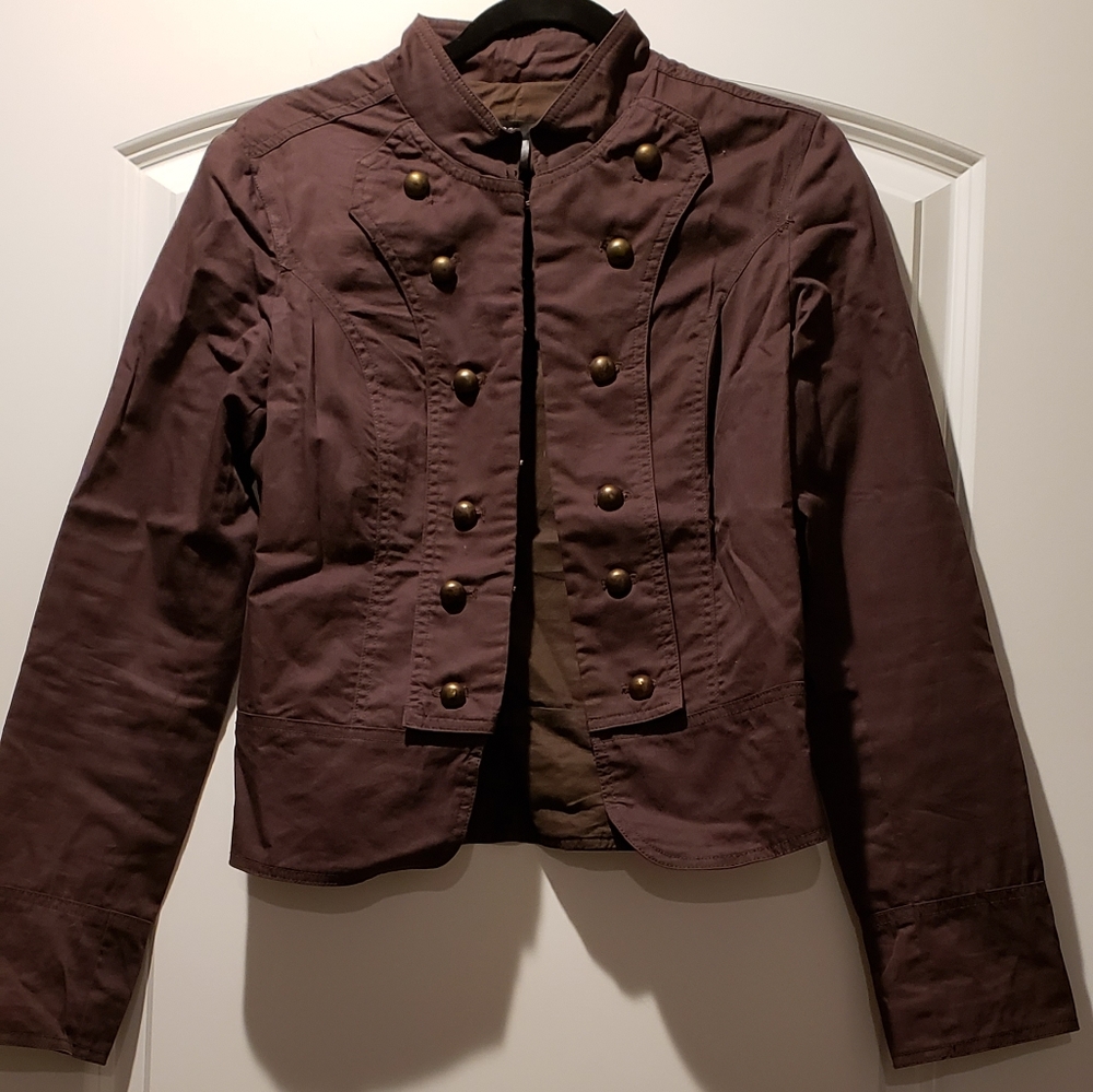 Brown bomber jacket